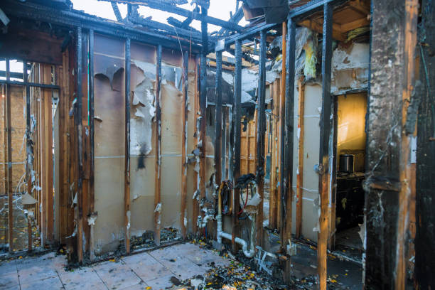 Professional Fire Damage Repair technician working in Morrisville, NC